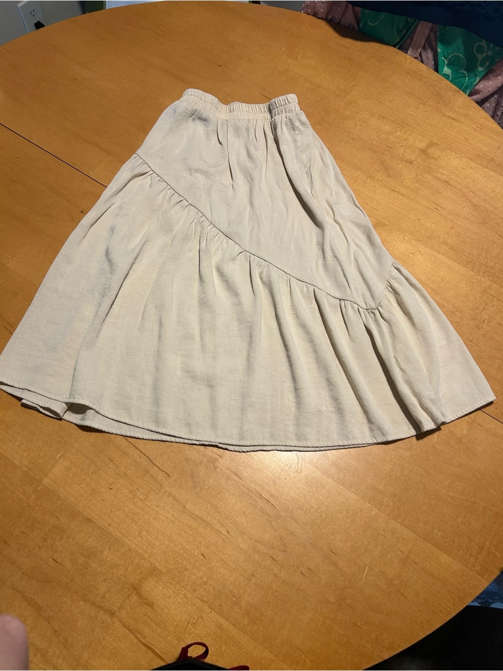 Hayden Cream Tiered A-Line Midi Skirt - Picture 1 of 4